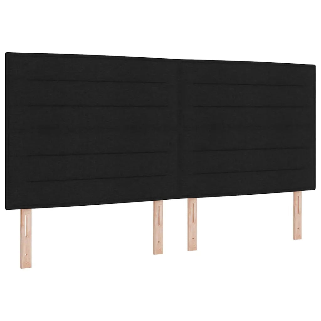 Letto a molle con materasso Nero 200 x 200 cm Tessuto 3341793