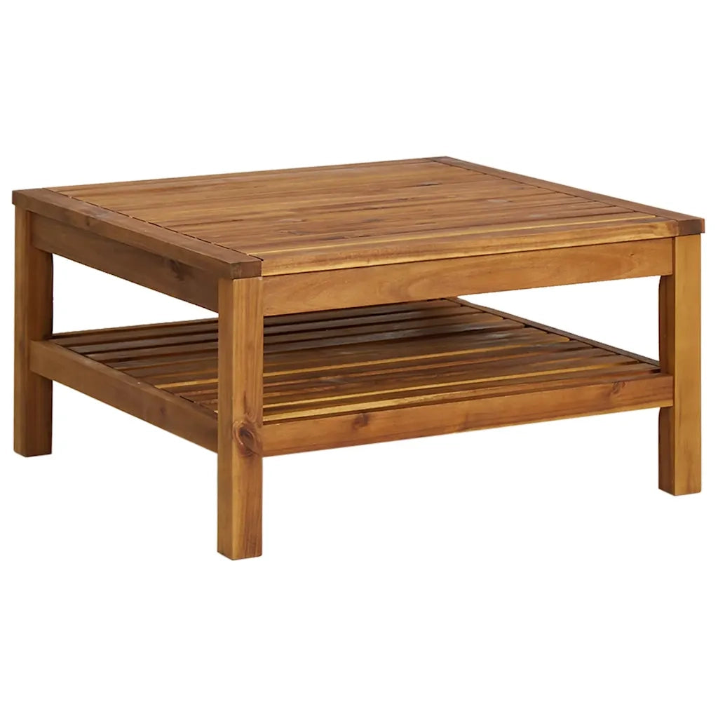 Tavolino da salotto | Tavolino da caff¨¨ | Tavolino da Soggiorno 65x65x35 cm in Legno Massello di Acacia
