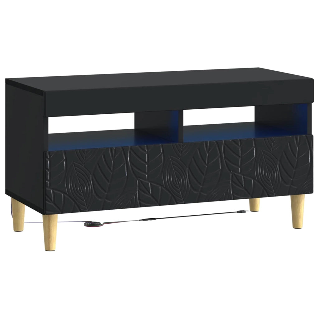 Mobile TV LED Nero Legno ingegnerizzato 897216