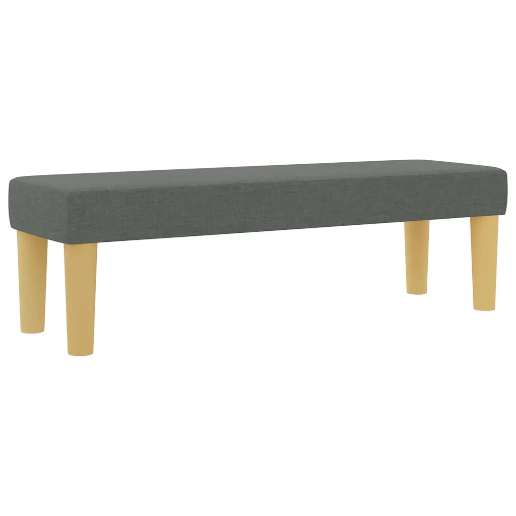 Letto a molle con materasso Grigio scuro 120 x 200 cm Tessuto 3344367
