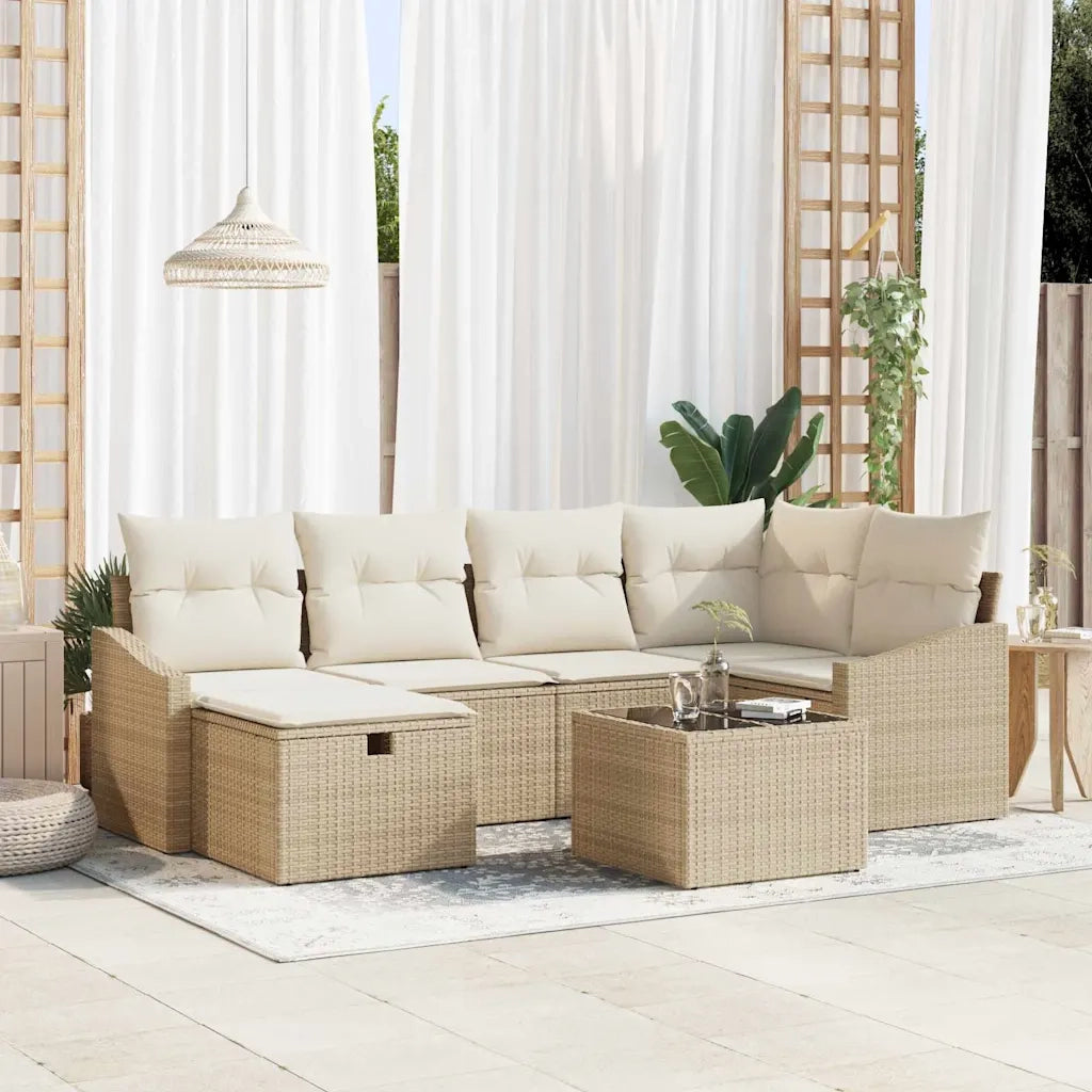 Set di divani con cuscino 6 pcs polyrattan 3360622
