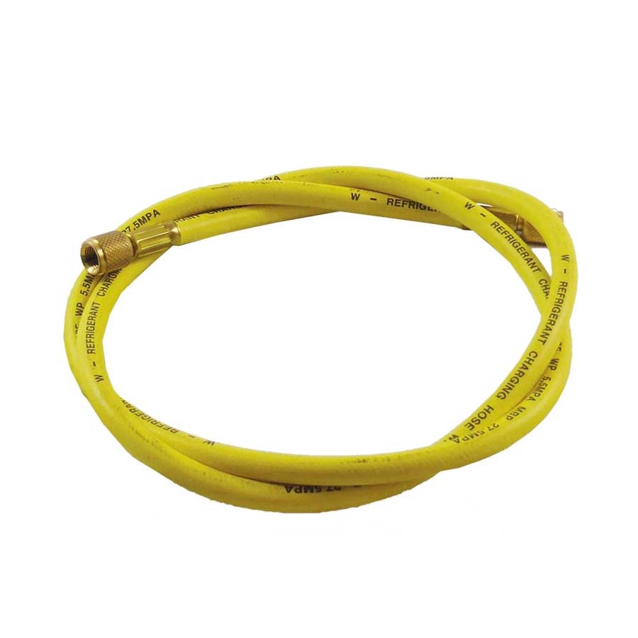 TUBO FLESSIBILE FRUSTA DI VUOTO E CARICA BASIC LINE GIALLO 1/4X1/4- 1/4 x 1/4 diritto- FERRA- pezzi 1