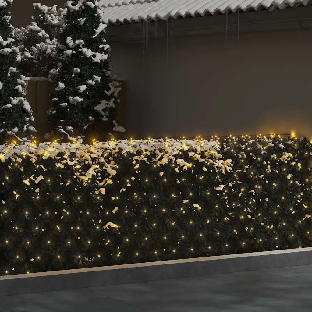 Luci di Natale Rete Bianco Caldo 3x3m 306 LED-Luci decorative natalizie Interni Esterni