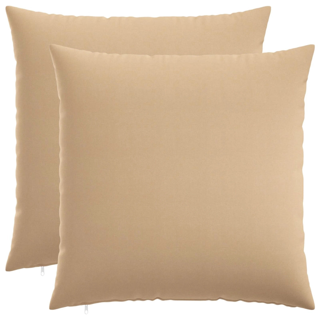Federa 2 pz HEERLEN Crema 55 x 55 cm Tessuto 912211