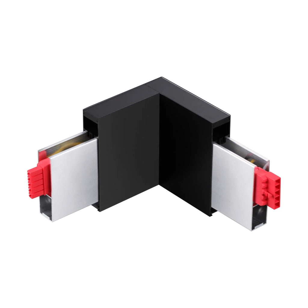 Steel_Sp_D20 Profilo Angolare Cieco Finitura Nero 9,42x13,8 cm Ideal Lux