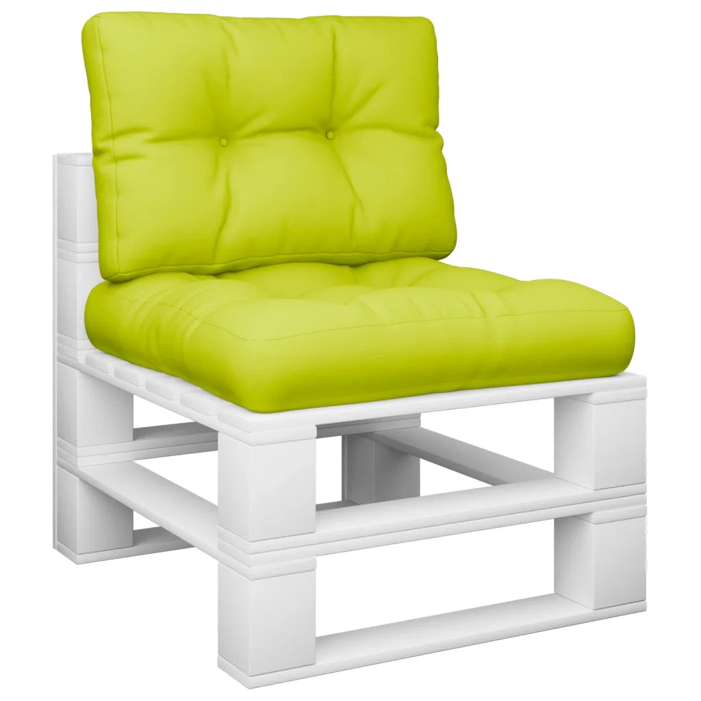 Cuscini per Divani in Pallet 2 pz | Cuscini per sedie Verde Intenso in Tessuto