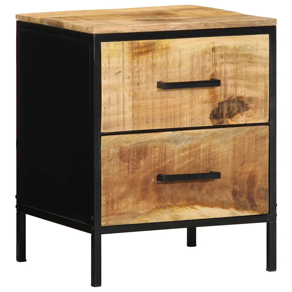 Armadio da Notte con cassetto Marrone e Nero 40 x 35 x 50 cm 4019637