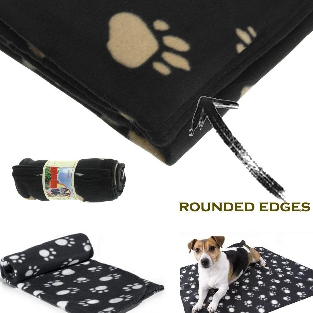 Trade Shop - Coperta Plaid In Pile Copri Divano O Coprisedile Per Cani E Gatti Paw 90 X 120 -