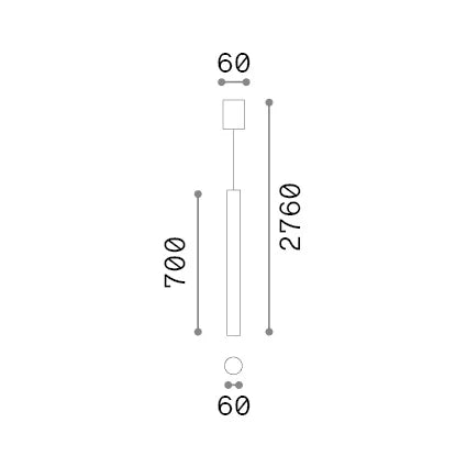 Lampada A Sospensione Look Nero Finitura Alluminio/Vetro Dimmerabile Ideal Lux