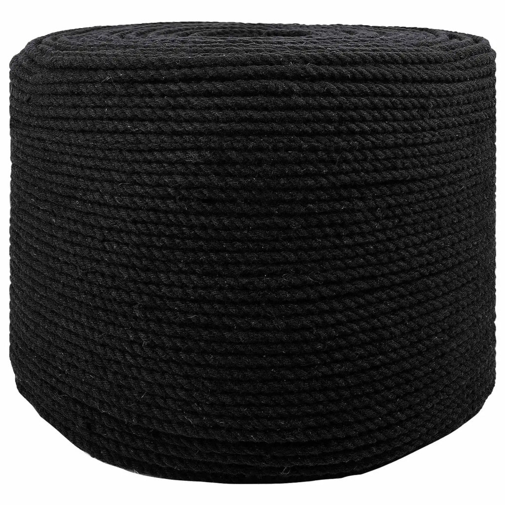 Corda di Cotone 8 mm 500 m Nero 100% Cotone 42011808