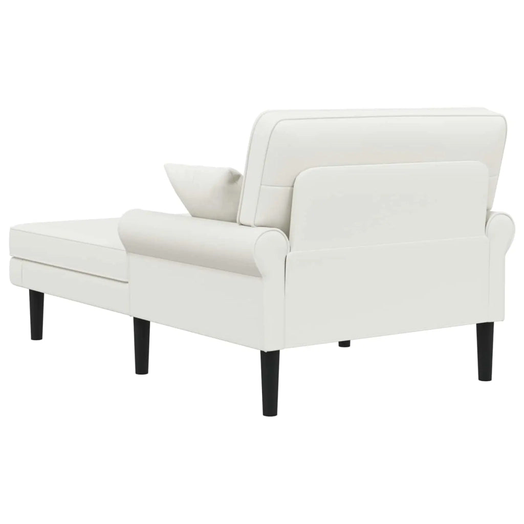Chaise longue Bianco Similpelle 42048101