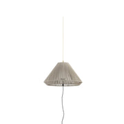 Faro Barcelona 71584-09 - SAIGON OUT C70 Lampada portatile e sospensione grigia/beige hole cap