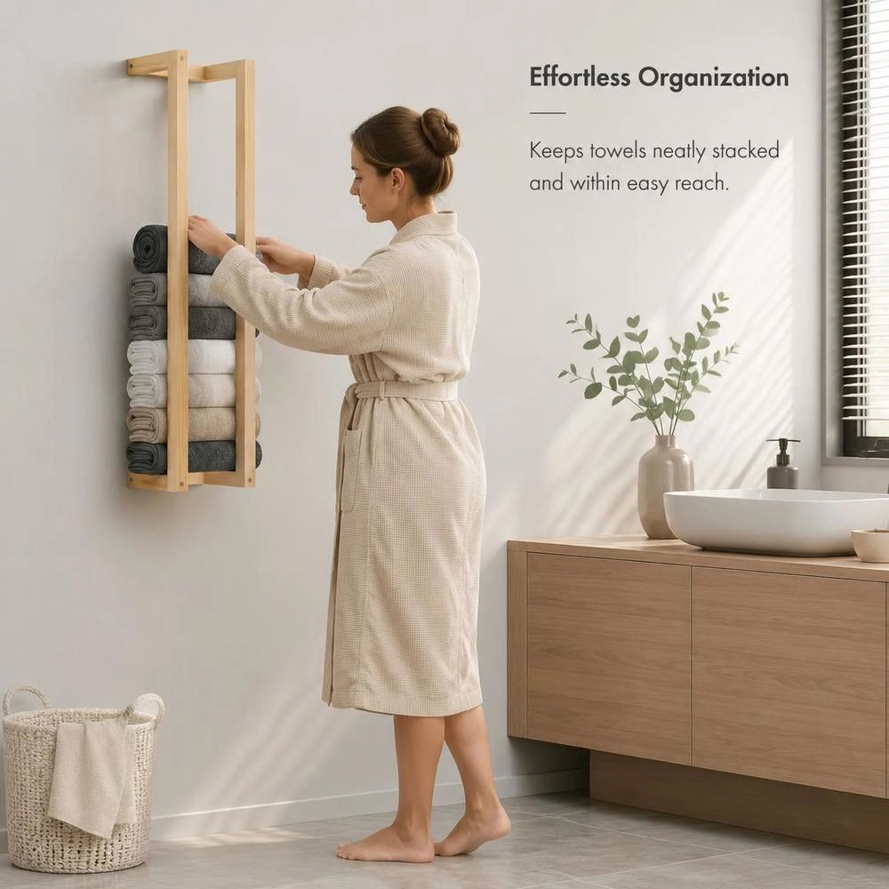 Towel Holder 23x18x90 Cm Solid Pine Wood