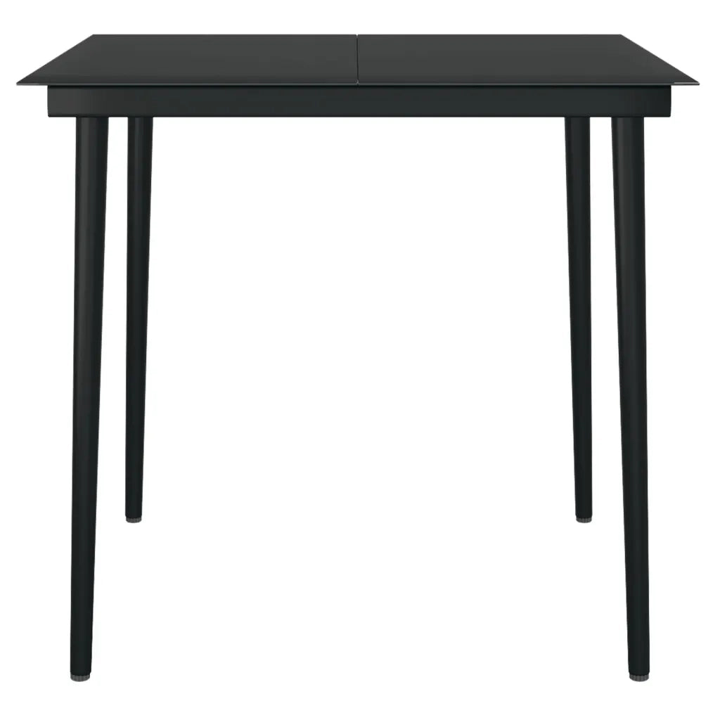 Set da Pranzo da Giardino 5 pz | Set Salotto da Giardino Nero