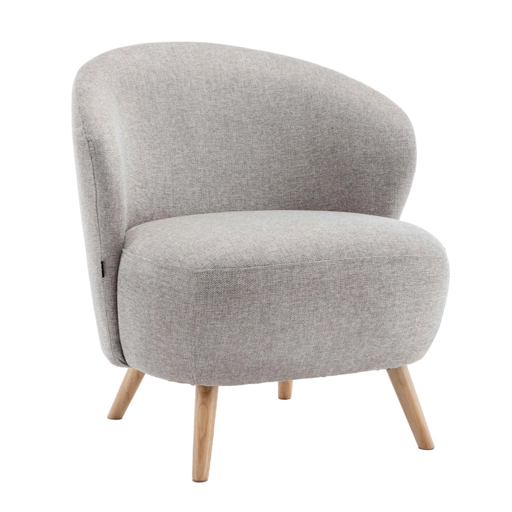 Oviala - Poltrona relax in legno e tessuto beige