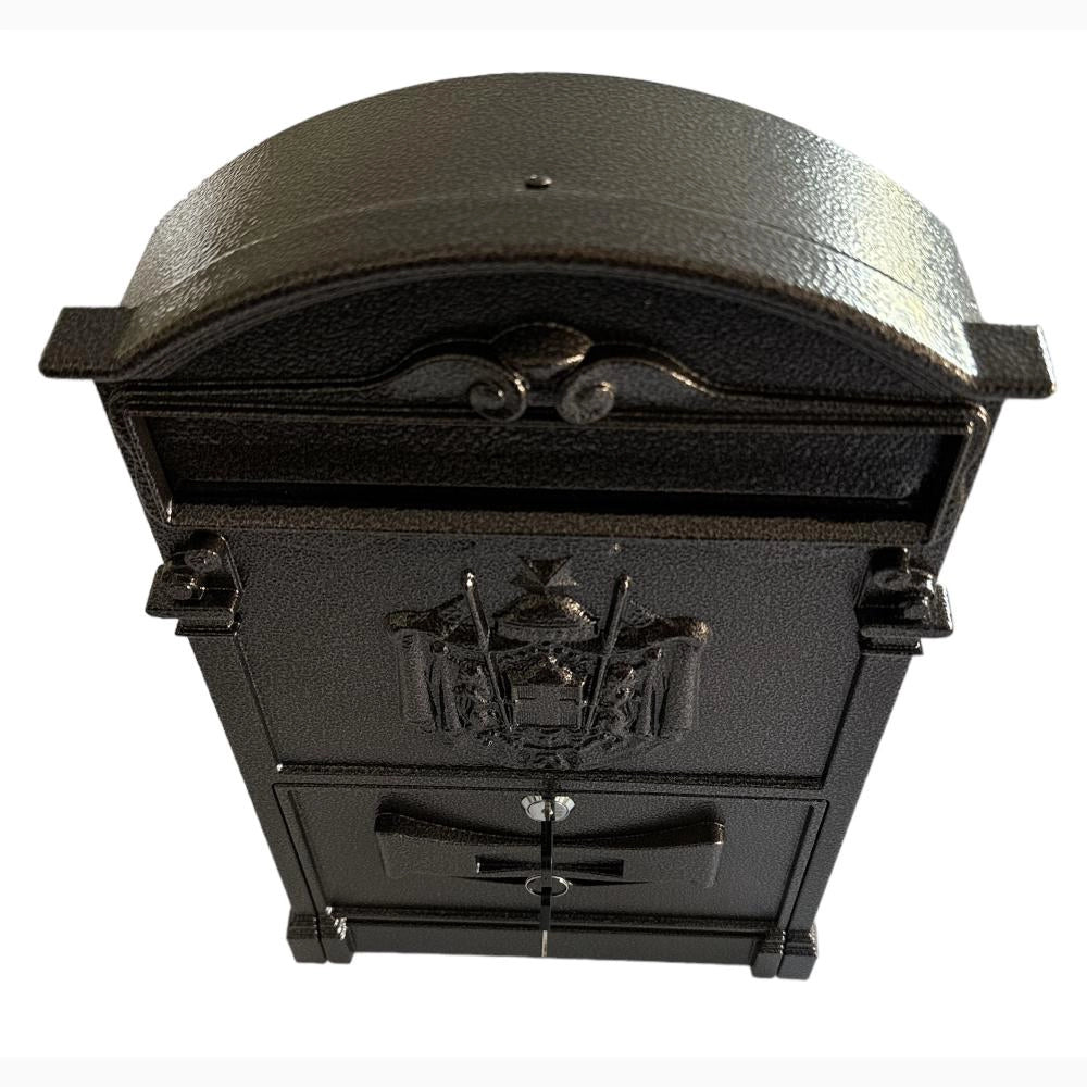 Cassetta Postale Portariviste in alluminio 255x88x405H cm Classico Colore Bronzo Martellato