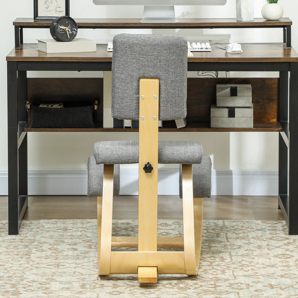 Sedia da ufficio ergonomica con poggia-ginocchia ¨C zephmum ¨C Grigio