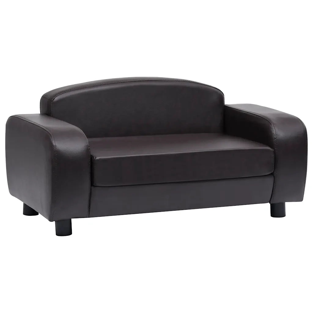 Divano per Cani Marrone 80x50x40 cm in Similpelle 170966