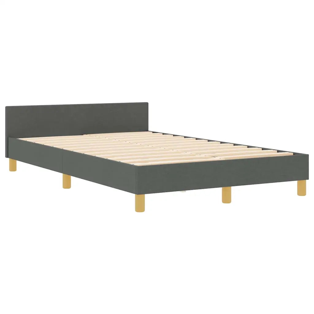 Struttura del letto Grigio scuro 120 x 190 cm Tessuto 3344712