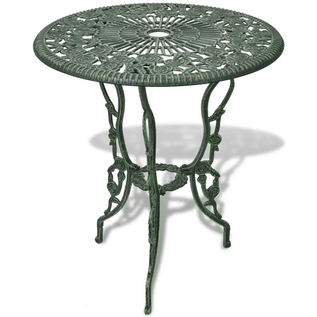 Set da Bistrot 3 pz in Alluminio Pressofuso Verde 42164