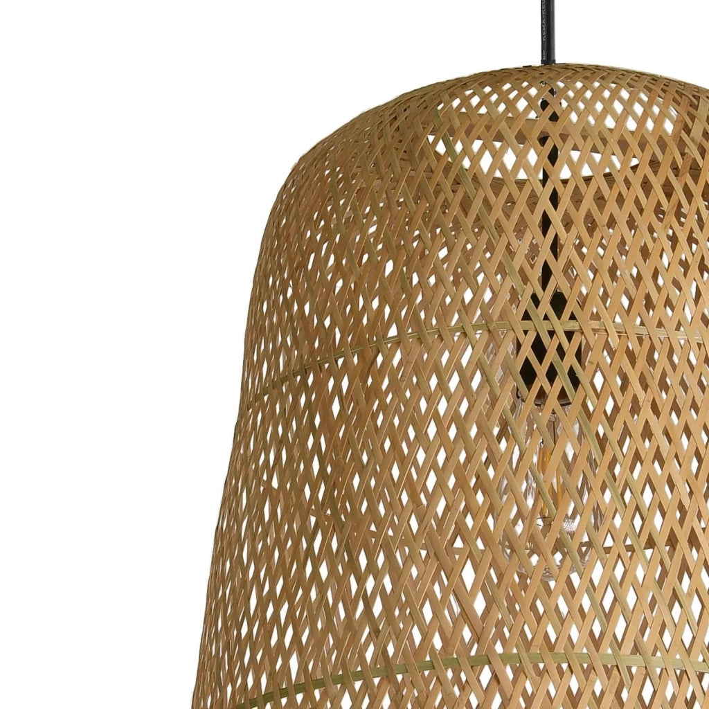 LÚZETE - LAMPADA DA SOFFITTO DI BAMBÙ MEDIA E27 MOANA