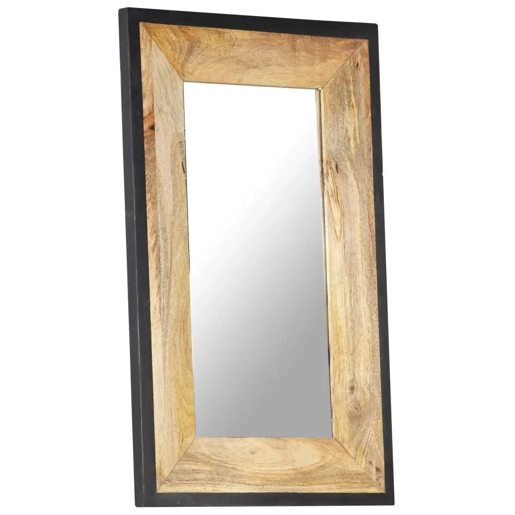 Specchio-Specchio Decorativo 80x50 cm in Legno Massello di Mango 499009