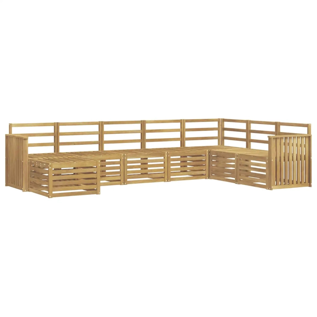 Set di divani da esterno 8 pcs Bianco 306 x 187,5 x 73 cm 3392309