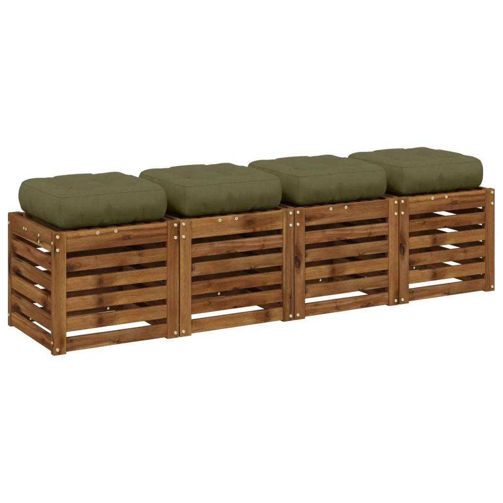 Cuscini per Sedia in 4 Pezzi VIANEN 4 pz 100% Poliestere 953471