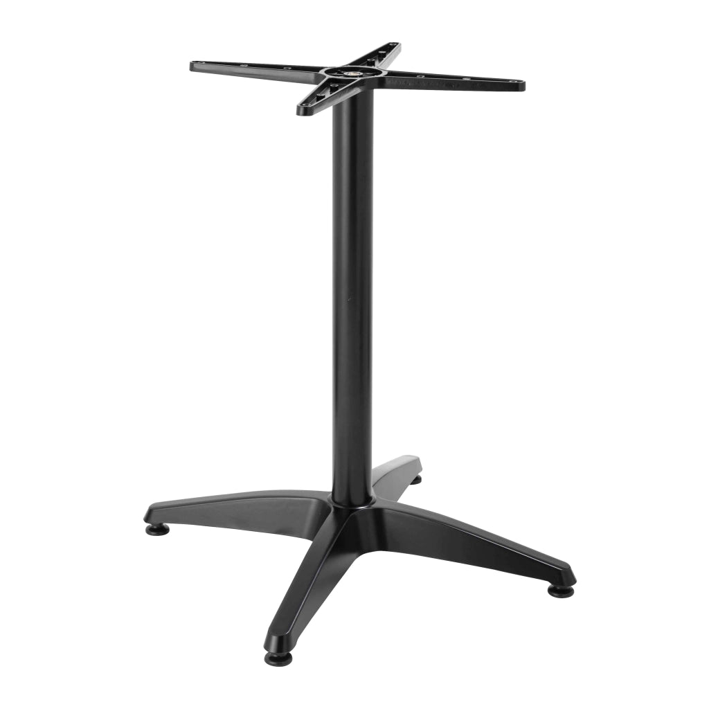 Oviala - Gamba da tavolo in alluminio nero 72 cm