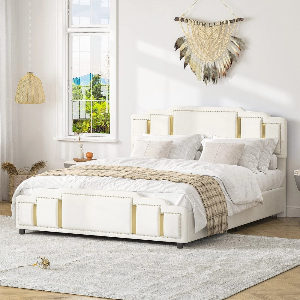 Letto contenitore ¨C Minimal ¨C beige idraulico