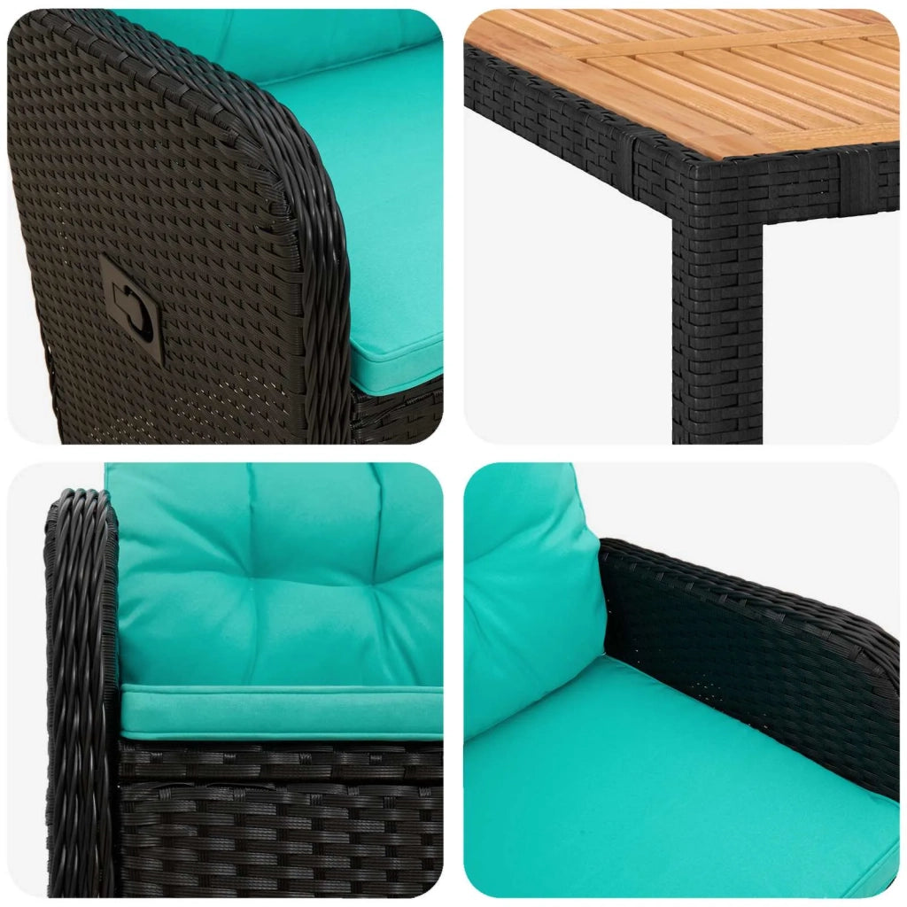 Set da pranzo per esterni 7 pz 3422273