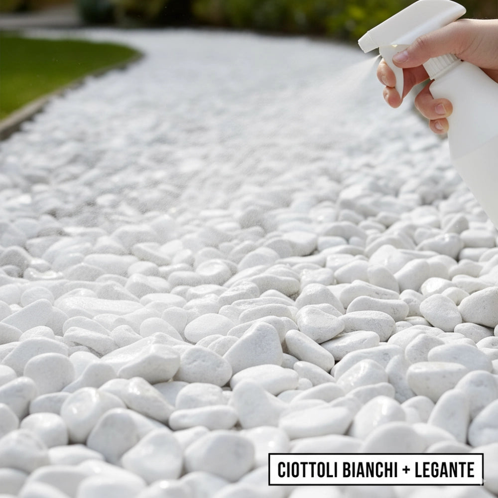 Kit stabilizzazione ciottoli 2 sacchi 25 kg con legante formato 5 l *** misura 25/40, confezione 1