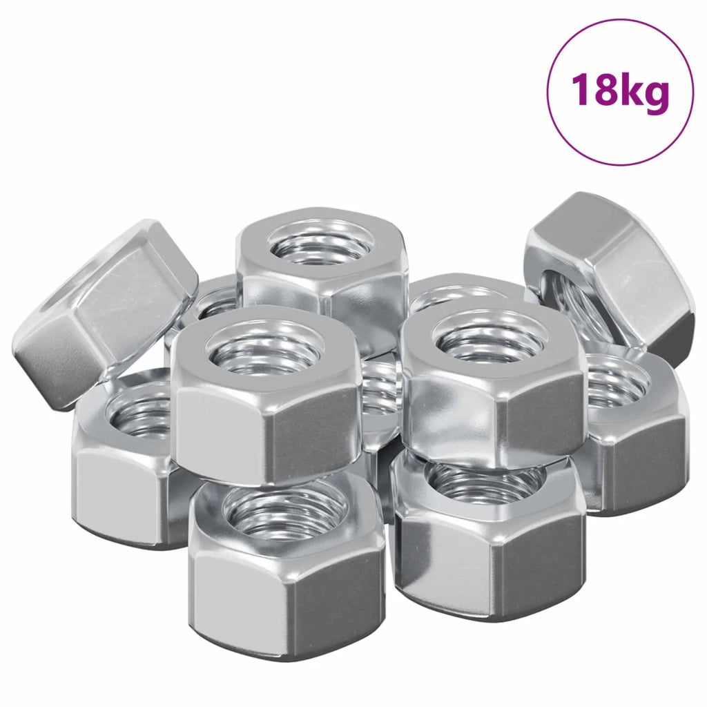 Nuts Esagonali a Ghianda 3913 pz Argento Metallo 864477