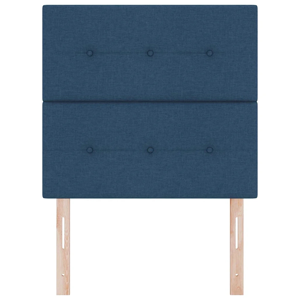 Testiera regolabile in altezza con testiera Blu 90 cm Tessuto 3337801