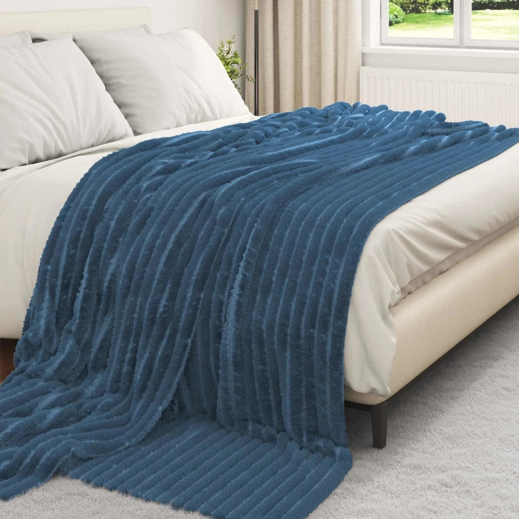 Coperta Blu navy 240 x 220 cm Panno 42016839