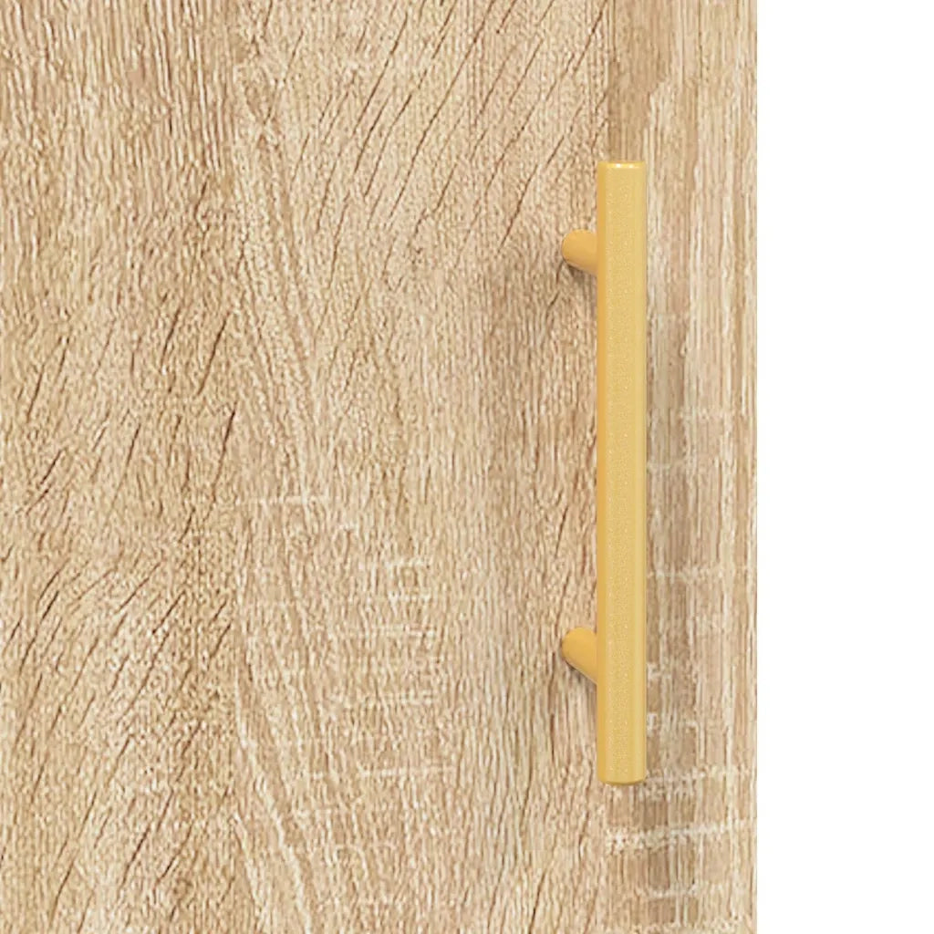 Elegante e pratico pensile da parete 69,5 x 34 x 90 cm design contemporaneo legno composito rovere Sonoma 02_0048619