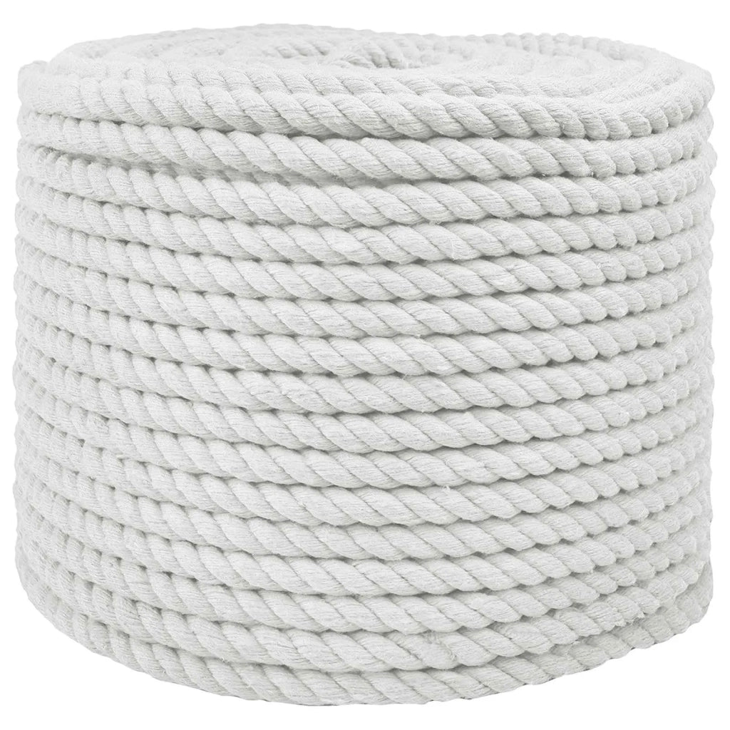 Corda di Cotone 10 mm 50 m Bianco 100% Cotone 42011859
