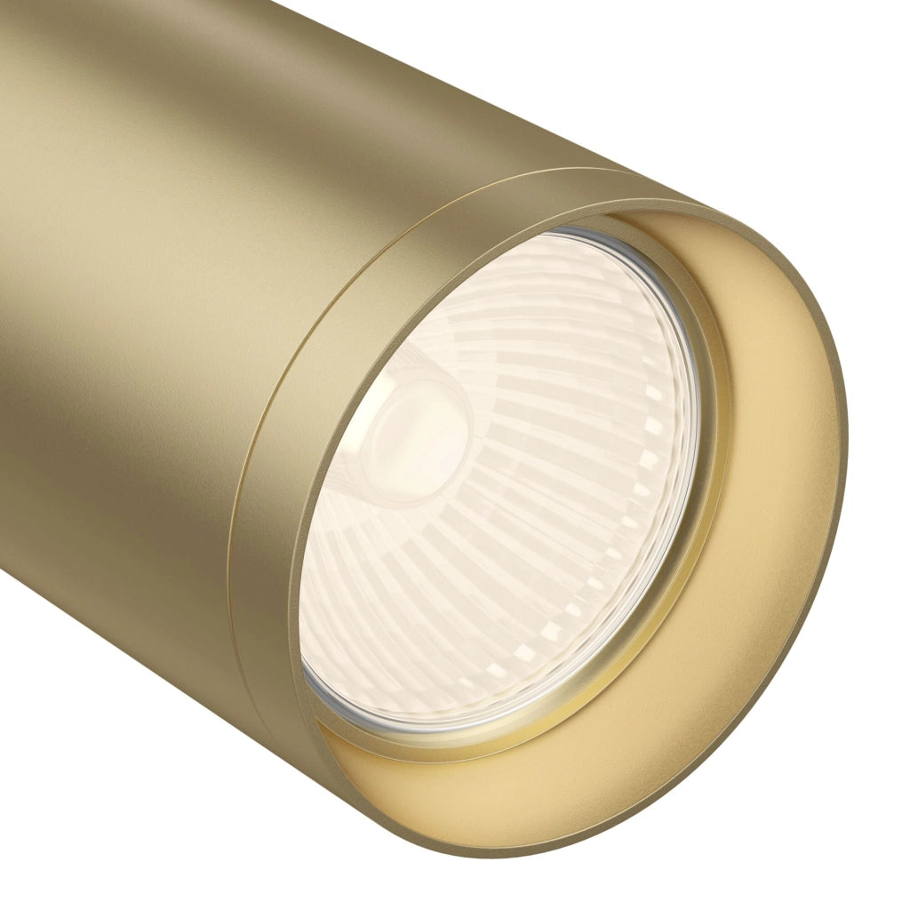 Plafoniera Ceiling & Wall in Alluminio Focus Opaco Oro