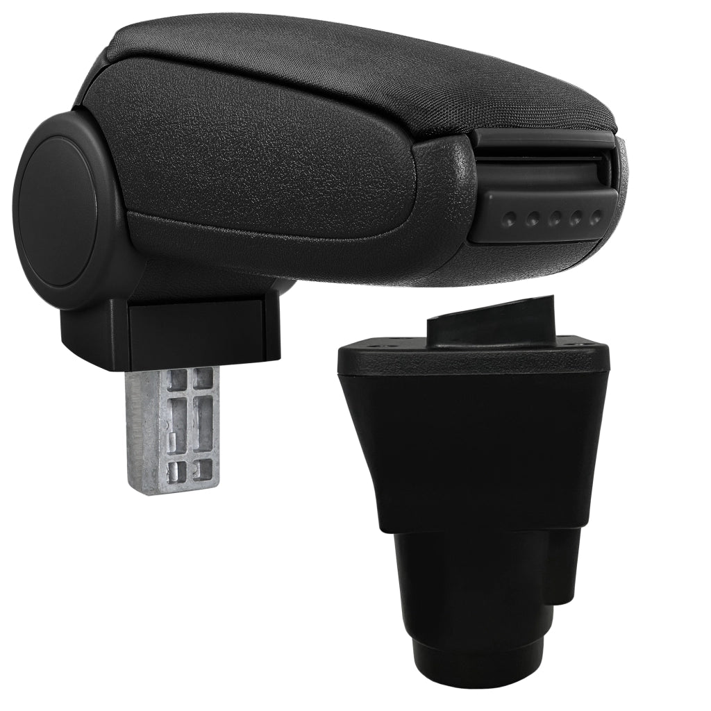 Bracciolo Centrale con Vano Portaoggetti per Auto Poggiabraccio per Automobile Marca Specificata - Tessuto - Nero -Dacia Duster II