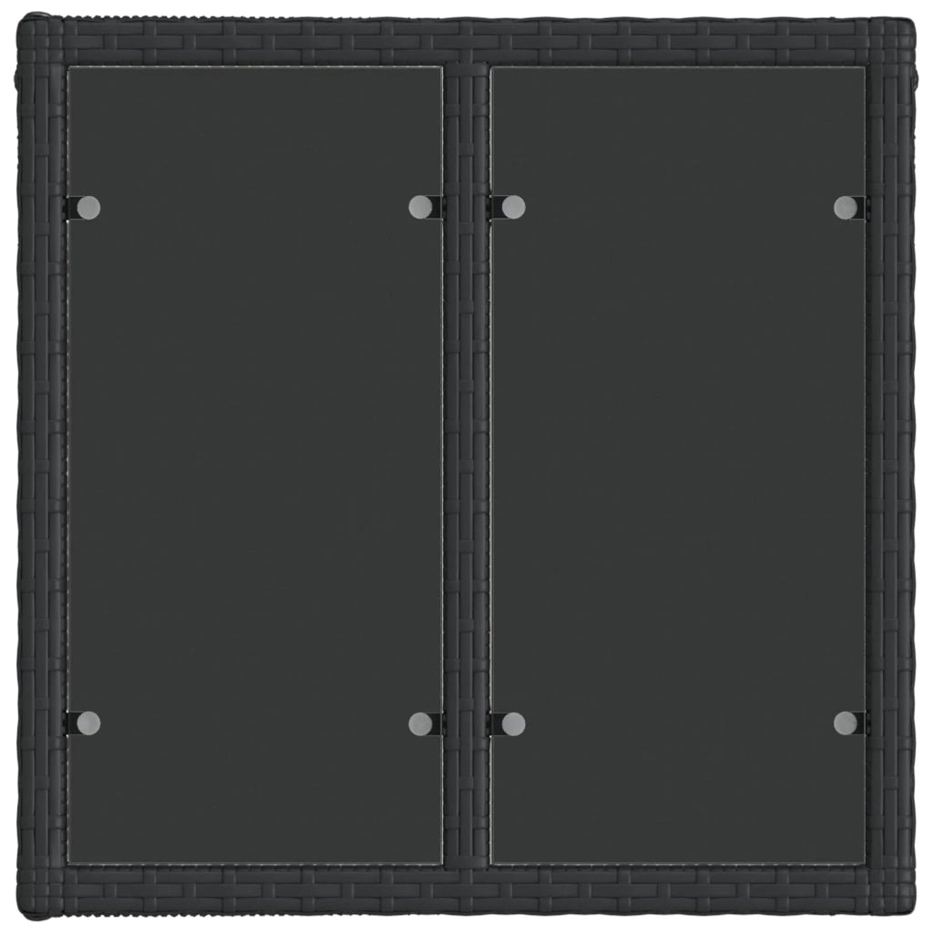 Set Divano da Giardino 8 pz Nero polyrattan 3435976