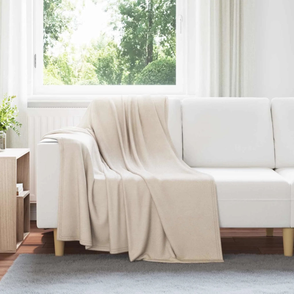 Coperte da Pile 24 pcs Beige 170 x 130 cm Panno