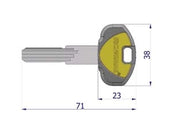 CHIAVE GREZZA PER CILINDRO K2 - 5 pezzi SECUREMME