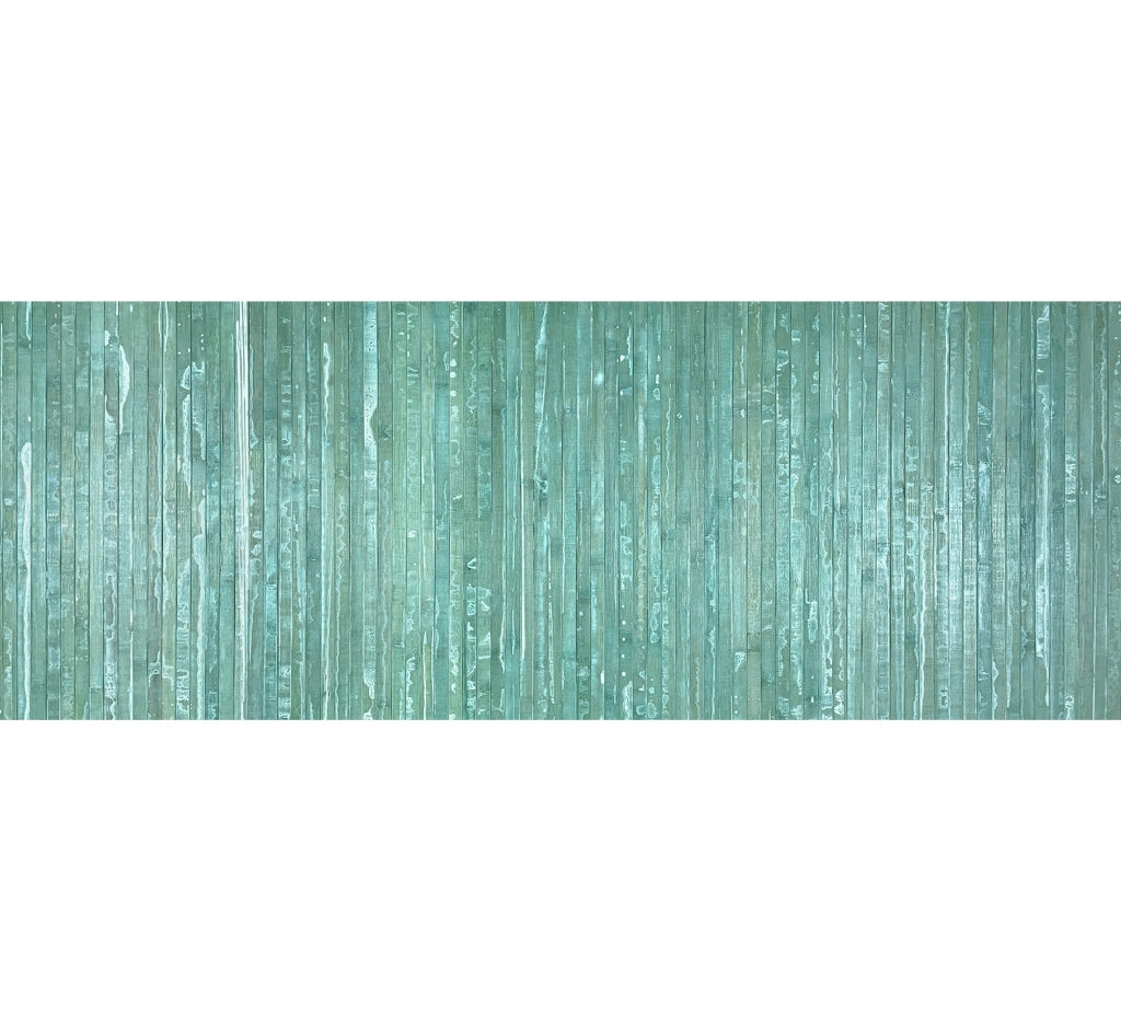 Tappeto Passatoia In Vero Bamboo Tappeto Cucina Ingresso In Legno Antiscivolo Aderente Lavabile E Antimacchia Tagliabile  - Anice - 50x300 cm