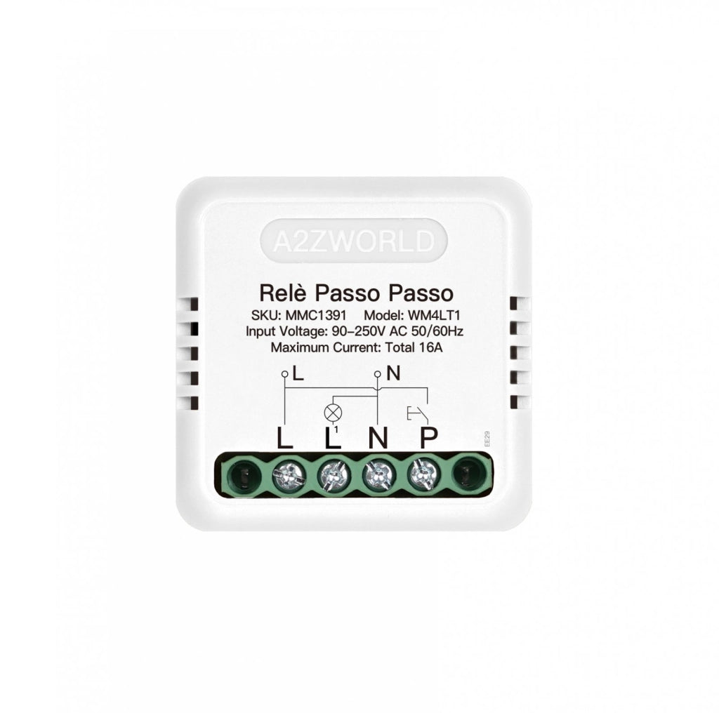 Relè Passo Passo Elettronico Silenzioso Impulse Relay 1 Contatto NO 16A 220V AC Con Memoria 40X40X18mm Compatibile Con Finder 13.91