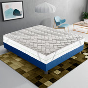 Topper Piazza e Mezza 140x190 in memory foam 3 cm con rivestimento Trapuntato con Elastico