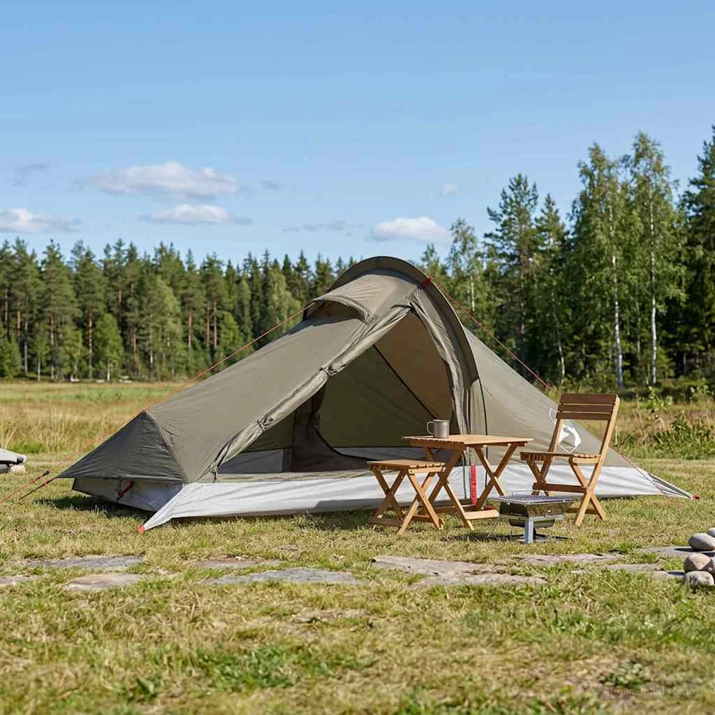 Tenda da backpacking 4 persona Marrone e Grigio 42019366