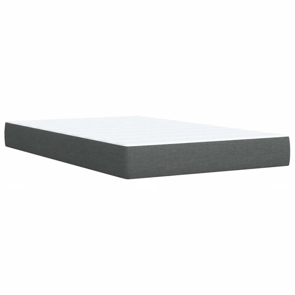 Letto box spring con materasso Grigio Scuro 120 x 190 cm 3452374