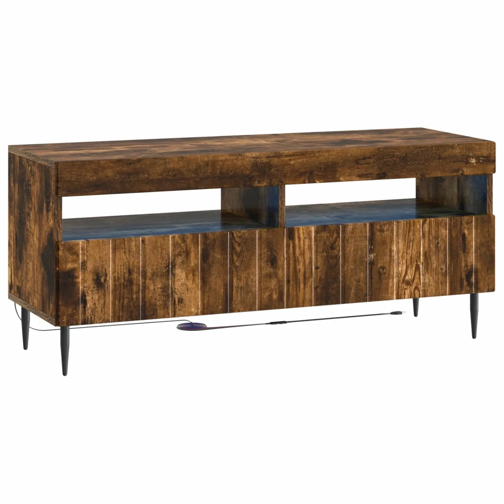 Mobile TV LED ZWOLLE 100 x 35 x 43 cm Rovere Fumo 896550