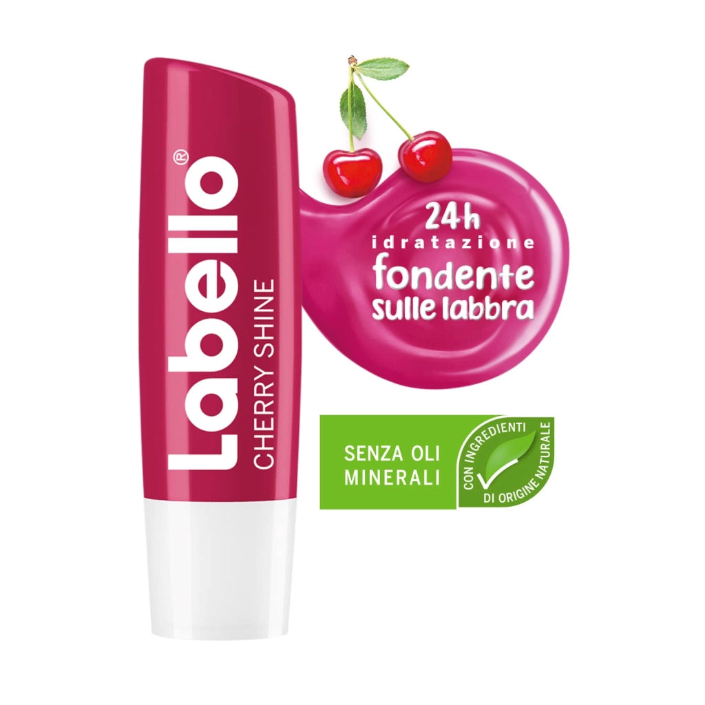 Burrocacao Balsamo Idratante per Labbra Morbide, Cherry Shine, Labello
