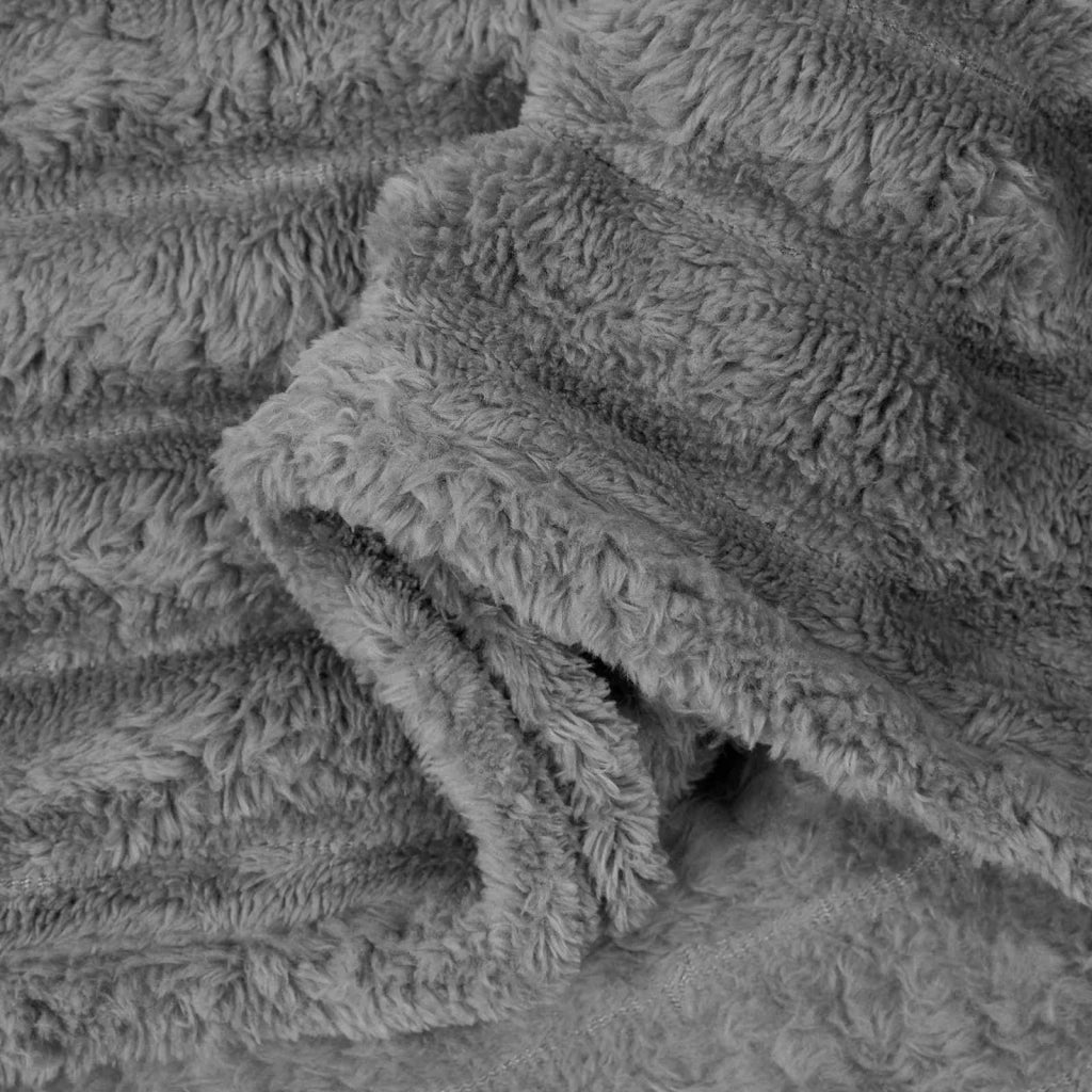 Coperta Grigio scuro 200 x 150 cm Panno 42016830